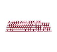 Roadoor 104 unids/set tapas de teclas de doble colores universal Pbt resistente al desgaste teclado mecánico botón de la personalidad Axis Opaco Keycaps para ordenador blanco rojo