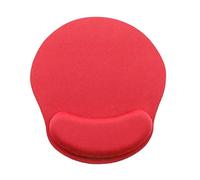 Roadoor Alfombrilla de ratón ergonómica de 4 mm de grosor, antideslizante, suave, con reposamuñecas suave para oficina, portátil, computadora, PC, juegos, color rojo