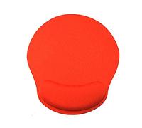 Roadoor Alfombrilla de ratón ergonómica de 4 mm de grosor, no se desliza, suave para juegos, con alfombrilla de reposo suave para oficina, portátil, ordenador, juegos de color naranja