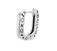 Roadoor Pendiente de alto brillo decoración completa lujuria en forma de U de jubilación redonda para ropa diaria, multicolor, Dial Style