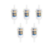 RoadPassion 2/5 Uds 5/16 Pulgadas 8mm Gasolina Filtro de Aceite Apto for Motocicleta Pit Dirt Bike ATV UTV Quad(5 pcs)