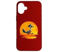 Roadrunner Sunset Fast Bird Running The Roads Gafas de Sol Carcasa para iPhone 16 Plus