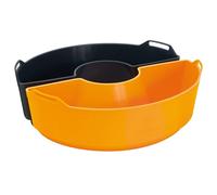 RoadSilicone Half & Half - Juego de 2 moldes de silicona para horno de camping RoadBaker - Semiformas flexibles de silicona platino - Cumple con LFGB y FDA, sin PFAS, resistente al calor hasta 230 °C