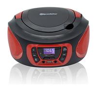 Roadstar CDR-365U/RD Radio CD Digital Portátil USB/AUX Rojo