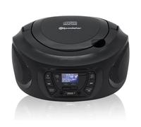 Roadstar Radio Portátil CDR-375D+/BK Radio CD Player Portátil Dab/Dab+ / FM, Boombox Reproductor CD-MP3, Puerto USB, Stereo, Mando a Distancia, AUX-IN, Salida de Auriculares, Negro