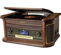 Roadstar HIF-1996D+BT Tocadiscos 33/45/78 rpm, Radio DAB/DAB+/FM, Reproductor CD/CDR/CDRW/CD-MP3, Cassette, Bluetooth, USB, Mando a Distancia, Retro, Madera