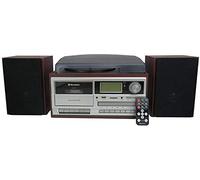 Roadstar HIF-8892DBT Microcadena con Tocadiscos Vintage Hi-Fi CD/Bluetooth/USB/AUX