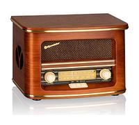 Roadstar HRA-1500UEMP Radio CD Portátil Vintage USB/AUX Madera