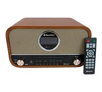 Roadstar HRA1782ND+BT Equipo de Música Vintage, Radio Dab/Dab+/FM, Reproductor CD-MP3, Bluetooth, USB Grabación y Reproducción, AUX IN RCA, Mando a Distancia, Conexión Auriculares, Retro, Madera