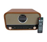 Roadstar HRA1782ND+BT Equipo de Música Vintage, Radio Dab/Dab+/FM, Reproductor CD-MP3, Bluetooth, USB Grabación y Reproducción, AUX IN RCA, Mando a Distancia, Conexión Auriculares, Retro, Madera