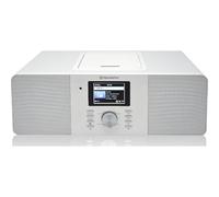 Roadstar IR-540D+BT/WH Microcadena Radio Internet Wi-Fi y Digital Dab+/ FM, Reproductor CD-MP3, Bluetooth, USB para Carga Rápida, AUX IN, Mando a Distancia, Conexión Auriculares, Blanco