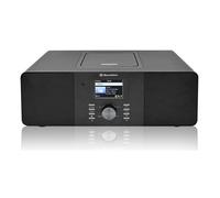 Roadstar IR-540D+BT/BK Microcadena Radio Internet Wi-Fi y Digital Dab+/ FM, Reproductor CD-MP3, Bluetooth, USB para Carga Rápida, AUX IN, Mando a Distancia, Conexión Auriculares, Negro