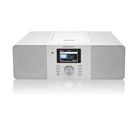 Roadstar IR-540D+BT/WH Microcadena Radio Internet Wi-Fi y Digital Dab+/ FM, Reproductor CD-MP3, Bluetooth, USB para Carga Rápida, AUX IN, Mando a Distancia, Conexión Auriculares, Blanco