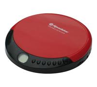 Roadstar PCD-435NCD/RD Discman Reproductor de CD, CDA,CD-R, CD-RW, Portátil con Auriculares Incluidos, Inalámbrico, Pantalla LCD, Pilas, Rojo