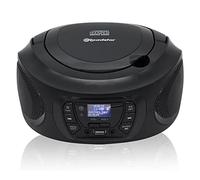 Roadstar Radio Portátil CDR-375D+/BK Radio CD Player Portátil Dab/Dab+ / FM, Boombox Reproductor CD-MP3, Puerto USB, Stereo, Mando a Distancia, AUX-IN, Salida de Auriculares, Negro