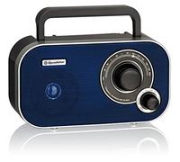 Roadstar TRA-2235BL Radio Portátil FM Analógica, Funciona a Red/Pilas, Toma de Auriculares, Transistor Pequeño y Ligero para Casa, Cocina, Altavoz 6.4W, Excelente Recepción, Azul