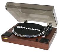 Roadstar TT-260SPK Tocadiscos de Vinilo, 3 Velocidades 33/45/78 RPM, Altavoces Integrados, Salida Audio RCA, AUX IN, Autoparada, Estilo Vintage, Madera