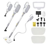 Roadtime 1500 W Handvampfreiniger,500ml Druck-Mehrzweckdampfreiniger mit 9 Zubehör,140℃ chemikalienfreier tragbare Dampfreiniger für den Heimgebrauch,Reinigung von Böden,Fliesen,Fenstern,Sofan