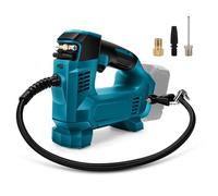 Roadtime Compresor Aire Portátil para Makita 18V batería,Inflador Ruedas Coche de 150PSI con manómetro digital de presión de neumáticos y luz LED,para coches,motos,pelotas deportivas(sin batería)