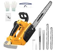 Roadtime Motosierra inalámbrica de 1100 W compatible con batería DeWalt de 20 V (sin batería), motor sin escobillas de 8700 rpm, longitud de corte de 12 pulgadas con cerraduras de seguridad, velocidad