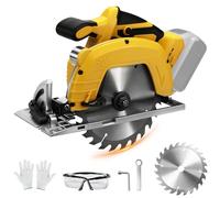 Roadtime Sierra circular de 7 pulgadas para DeWalt de 20 V (sin baterías) | mini sierra circular profesional con 1 hoja de sierra de 180 x 60, ideal para madera, metal blando, plástico