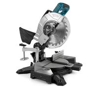 Roadtime Sierras ingletadoras para Makita 18V baterías(sin batería),Tronzadora e ingletadora hoja de sierra Ø 210 mm,cabeza de sierra inclinable 0-45°,Para Madera PVC Aluminio Metales Blandos