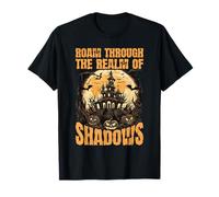 Roam Through Realm of Shadows Halloween Vacation Traveling Camiseta