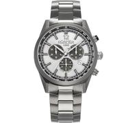 Roamer Helios Power 973981 44 15 20 - Reloj de Pulsera para Hombre (Acero Inoxidable, 43,5 mm, Correa de Acero Inoxidable, 10 Bares), Color Plateado