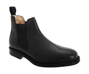 Roamers - Botas de Cuero con Forro y Reforzado Modelo Dealer para Hombre (47 EU/Negro)