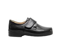 Roamers - Zapatos Casual para pies Extra amplios Modelo Wide Fitting diseño con con Cierre Adhesivo Hombre Caballero - Vestir/Trabajo (44 EU) (Negro)