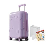 ROAMING Diseño creativo de equipaje de mano para helado, Púrpura, 20-Inch Carry-On Luggage, Con interfaz USB