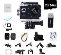 Roamix Vision 4k,Roamix Vision 4k Action Camera,HD Waterproof Sports CAM,with Wi-Fi,140° Wide-Angle Lens (Black)