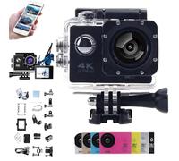 Roamix Vision 4k, Roamix Vision Camera, Roamixs Vision Pro 4k Camera, HD Waterproof Outdoor Underwater Cameras, Diving Sports Cameras with WiFi, 140° Wide-Angle Lens (Black)