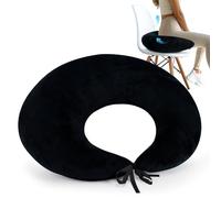 RoamReady BBL - Almohada para después de la cirugía para dormir sentado, almohada de hemorroides en forma de dona para conducir, cojín de apoyo para la cadera, algodón BBL para recuperación