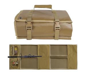 RoamRider Tapete de Tiro, Extra Grande, portátil, Acolchado, táctico, Antideslizante, Impermeable, Enrollable con Bolsillos, Soporte para bípodes, Molles para Campo de Tiro y Caza