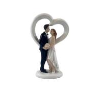 RoamTerroe Wedding Cake Topper Adorno Tarta Figura Novios Escultura Boda Tarta Nupcial de Resina con Detalles Elegantes y Estilo Clásico Adecuado para Bodas Fiestas de Compromiso Aniversarios Hogar