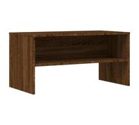 Roanoer Armario para TV (80 x 40 x 40 cm), color marrón | Mesa de televisión compacta con compartimento abierto para sala de estar y dormitorio, ofrece espacio para receptores y