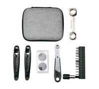 RoaQinFo 1 Juego Herramientas Bicicleta Accesorios Multiherramienta Reparación Kit Portátil con Cortacadena Parche Palanca Adecuado para Reparación Exteriores, BT079S