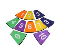 RoaQinFo 10 Cubiertas Numeradas para Conos Deportivos para de Entrenamiento de Fútbol.