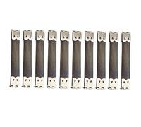 RoaQinFo 10 Piezas de Broches de Metal para Boca de Metralla, 9x1.4 cm de Plata