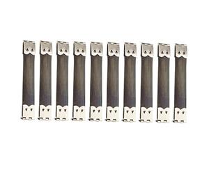 RoaQinFo 10 Piezas de Broches de Metal para Boca de Metralla, 9x1.4 cm de Plata