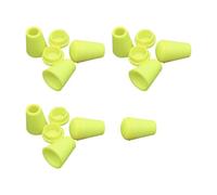 RoaQinFo 10 Topes de Extremo de Campana, Clips de Palanca Decorativos Multifuncionales para Cordones Y Cuerdas, Cierres para Manualidades, Cordones Y Ropa, Verde, Individual