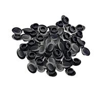 RoaQinFo 100 Piezas de Tapones de Llanta Alta con Ojales, Repuestos para Agujeros de Ruedas, Accesorios para Bicicletas, Adaptador de Anillo de Acero para, Camino Negro