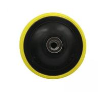 RoaQinFo 2 Discos de Lijado de Goma con Almohadilla de Soporte para Pulidoras de Coches, Placa de Soporte Flexible con Cierre de para Taladro, Madera, M, 5 piezas