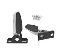 RoaQinFo 2 Pedales Traseros Plegables para Bicicleta, Estriberas Eléctricas Antideslizantes de Aleación de Aluminio con Liberación Rápida, Adecuados para Despl, con Almohadilla Antideslizante
