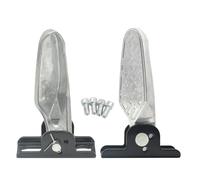 RoaQinFo 2 Pedales Traseros Plegables para Bicicleta, Estriberas Eléctricas Antideslizantes de Aleación de Aluminio con Liberación Rápida, Adecuados para Despl, Sin Almohadilla Antideslizante