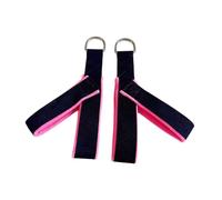 RoaQinFo 2 Piezas de Correas de Pilates, Bandas de Resistencia para Ejercicios, Asa de Tracción, Algodón, Acero Inoxidable, Adecuadas para Gimnasio en Casa, Fi, Rosa