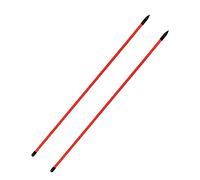 RoaQinFo 2 Varillas de Alineación de Golf para Práctica, Guía de Ejercicios para Corregir La Postura del Swing, Material de Fibra de Vidrio, Aptas para El, Rojo