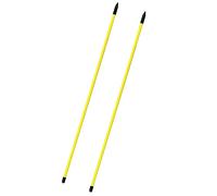 RoaQinFo 2 Varillas de Alineación de Golf para Práctica, Guía de Ejercicios para Corregir La Postura del Swing, Material de Fibra de Vidrio, Aptas para El, Amarillo