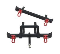 RoaQinFo 2X Guardabarros Delantero Y Trasero para RC 1/12, Pieza de Mejora, Accesorio de Repuesto Resistente para MN82 LC79 RC, Coches Y Camiones Todoterreno R, Negro